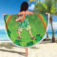 Hawaii Saint Patrick's Day Beach Blanket Let's Get Fit Shaced LT05 - Polynesian Pride