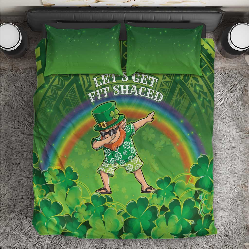 Hawaii Saint Patrick's Day Bedding Set Let's Get Fit Shaced LT05 Green - Polynesian Pride