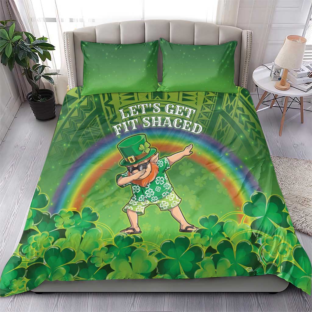 Hawaii Saint Patrick's Day Bedding Set Let's Get Fit Shaced LT05 - Polynesian Pride