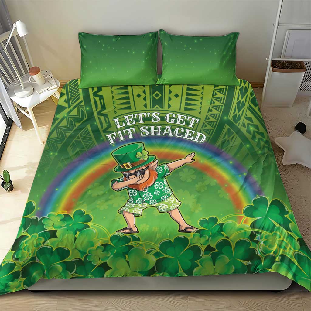 Hawaii Saint Patrick's Day Bedding Set Let's Get Fit Shaced LT05 - Polynesian Pride