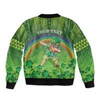 Personalised Hawaii Saint Patrick's Day Bomber Jacket Let's Get Fit Shaced LT05 - Polynesian Pride