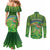 Personalised Hawaii Saint Patrick's Day Couples Matching Mermaid Dress and Long Sleeve Button Shirt Let's Get Fit Shaced