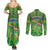 Personalised Hawaii Saint Patrick's Day Couples Matching Summer Maxi Dress and Long Sleeve Button Shirt Let's Get Fit Shaced