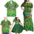 Personalised Hawaii Saint Patrick's Day Family Matching Off Shoulder Maxi Dress and Hawaiian Shirt Let's Get Fit Shaced