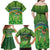 Personalised Hawaii Saint Patrick's Day Family Matching Off Shoulder Maxi Dress and Hawaiian Shirt Let's Get Fit Shaced