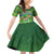 Personalised Hawaii Saint Patrick's Day Family Matching Off Shoulder Short Dress and Hawaiian Shirt Let's Get Fit Shaced