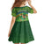 Personalised Hawaii Saint Patrick's Day Family Matching Off Shoulder Short Dress and Hawaiian Shirt Let's Get Fit Shaced