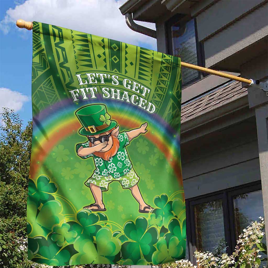 Hawaii Saint Patrick's Day Garden Flag Let's Get Fit Shaced LT05 - Polynesian Pride