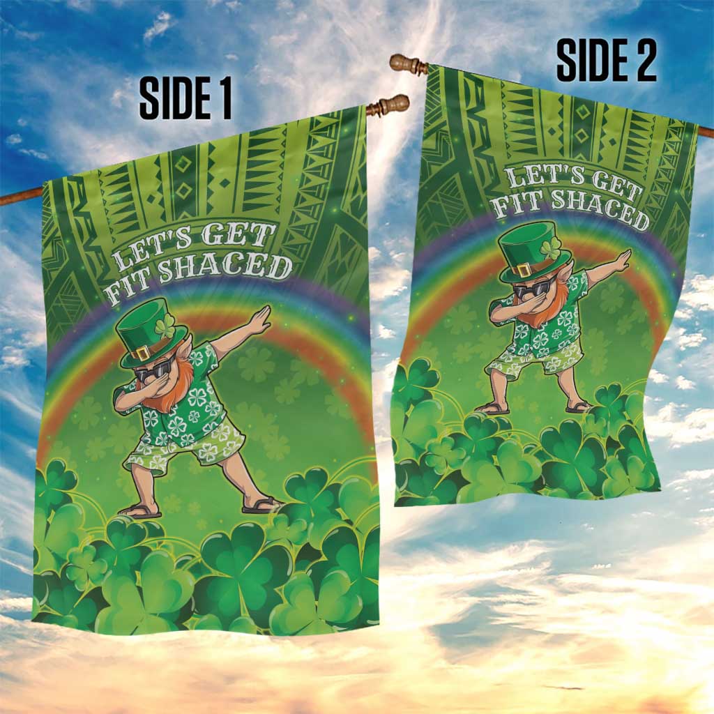 Hawaii Saint Patrick's Day Garden Flag Let's Get Fit Shaced LT05 - Polynesian Pride