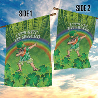 Hawaii Saint Patrick's Day Garden Flag Let's Get Fit Shaced LT05 - Polynesian Pride