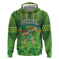 Personalised Hawaii Saint Patrick's Day Hoodie Let's Get Fit Shaced LT05 Pullover Hoodie Green - Polynesian Pride