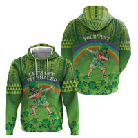 Personalised Hawaii Saint Patrick's Day Hoodie Let's Get Fit Shaced LT05 - Polynesian Pride