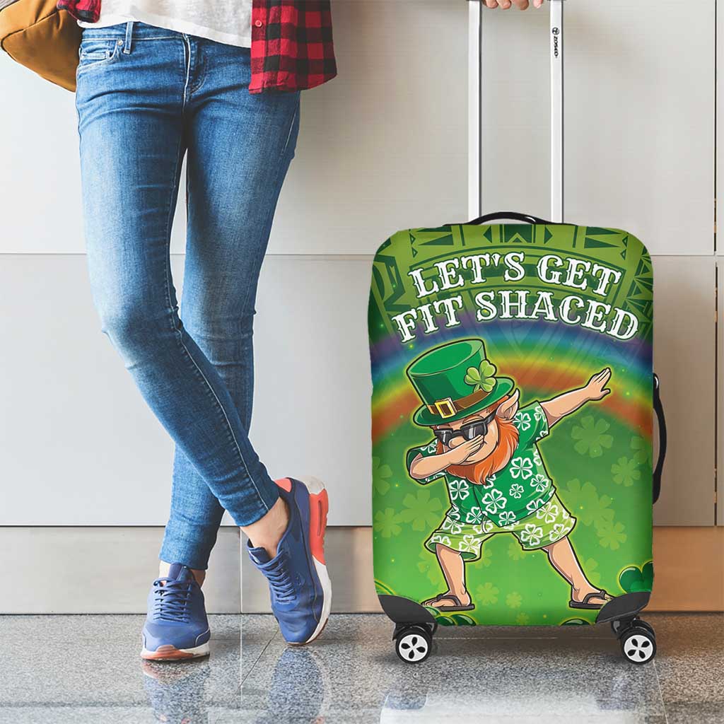 Hawaii Saint Patrick's Day Luggage Cover Let's Get Fit Shaced LT05 - Polynesian Pride