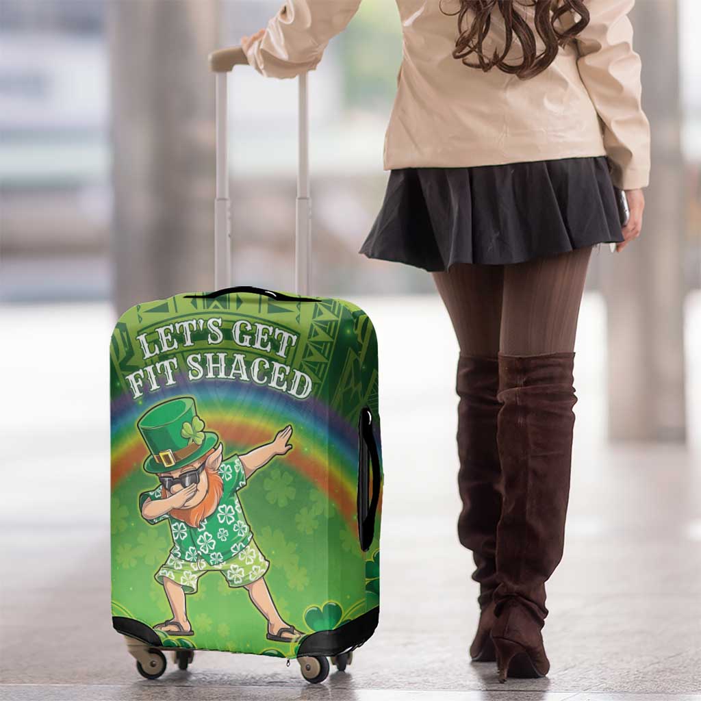 Hawaii Saint Patrick's Day Luggage Cover Let's Get Fit Shaced LT05 - Polynesian Pride