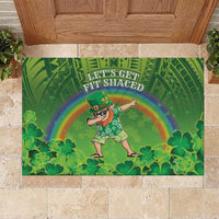 Hawaii Saint Patrick's Day Rubber Doormat Let's Get Fit Shaced LT05 Green - Polynesian Pride