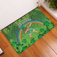 Hawaii Saint Patrick's Day Rubber Doormat Let's Get Fit Shaced LT05 - Polynesian Pride