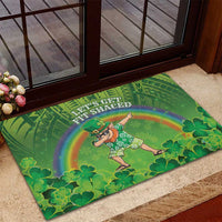 Hawaii Saint Patrick's Day Rubber Doormat Let's Get Fit Shaced LT05 - Polynesian Pride