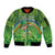 Personalised Hawaii Saint Patrick's Day Sleeve Zip Bomber Jacket Let's Get Fit Shaced