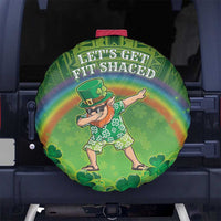Hawaii Saint Patrick's Day Spare Tire Cover Let's Get Fit Shaced LT05 No hole Green - Polynesian Pride
