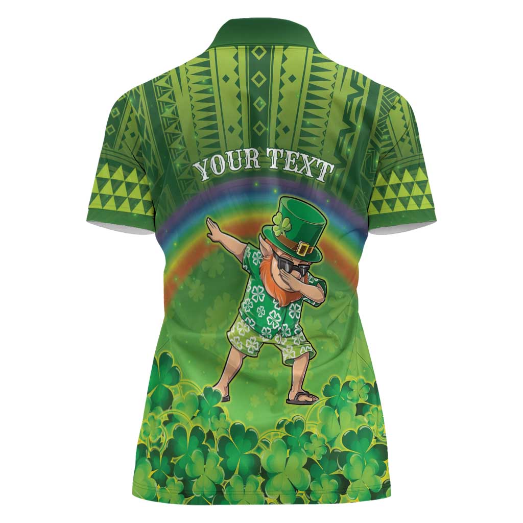 Personalised Hawaii Saint Patrick's Day Women Polo Shirt Let's Get Fit Shaced LT05 - Polynesian Pride