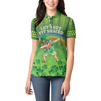 Personalised Hawaii Saint Patrick's Day Women Polo Shirt Let's Get Fit Shaced LT05 - Polynesian Pride