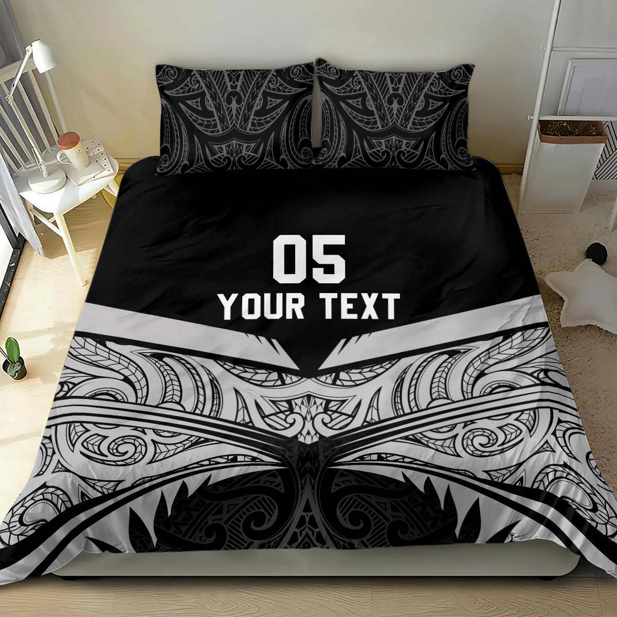 Custom New Zealand Cricket Bedding Set Go Champions World Cup 2024 With Maori Pattern LT05 - Polynesian Pride