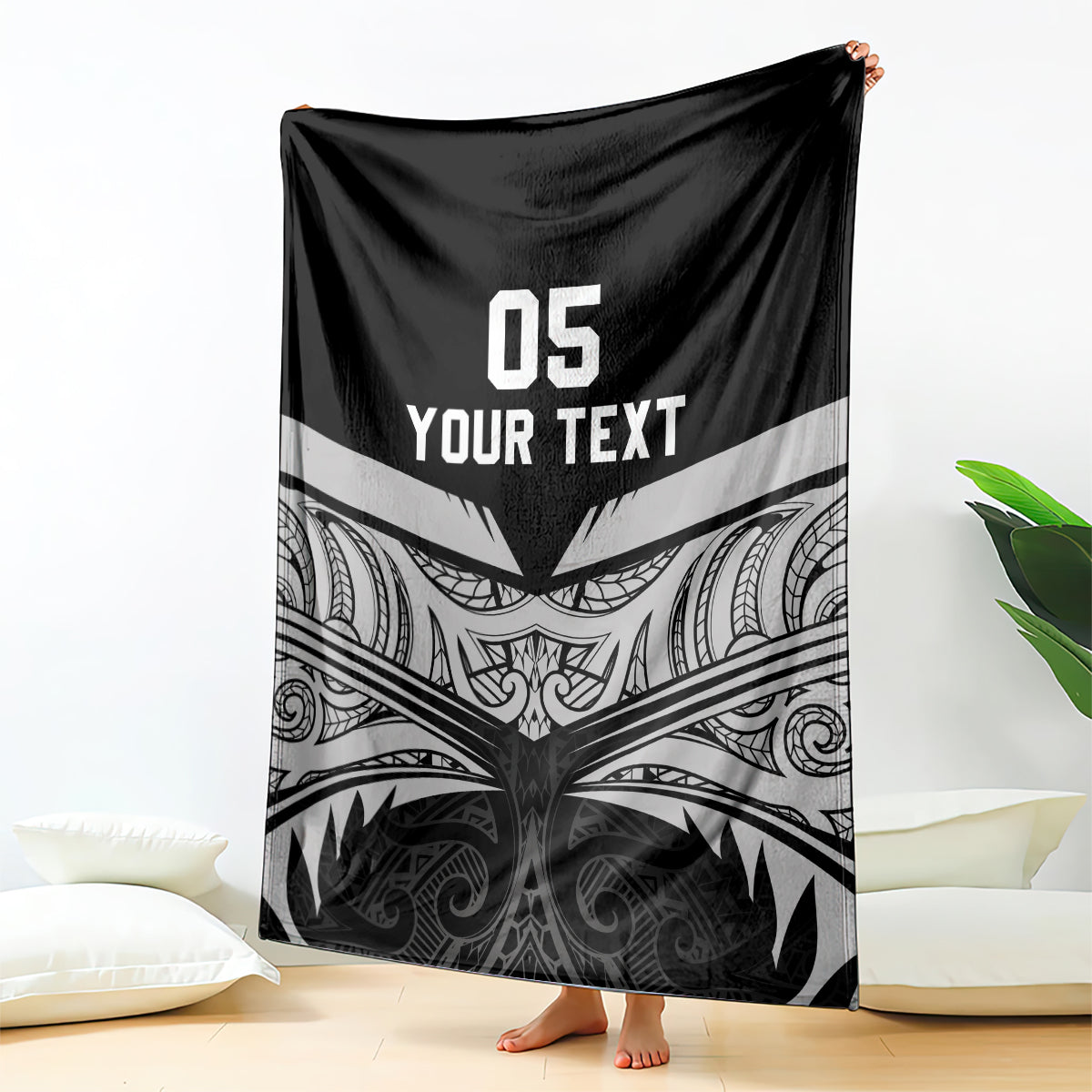 Custom New Zealand Cricket Blanket Go Champions World Cup 2024 With Maori Pattern LT05 - Polynesian Pride