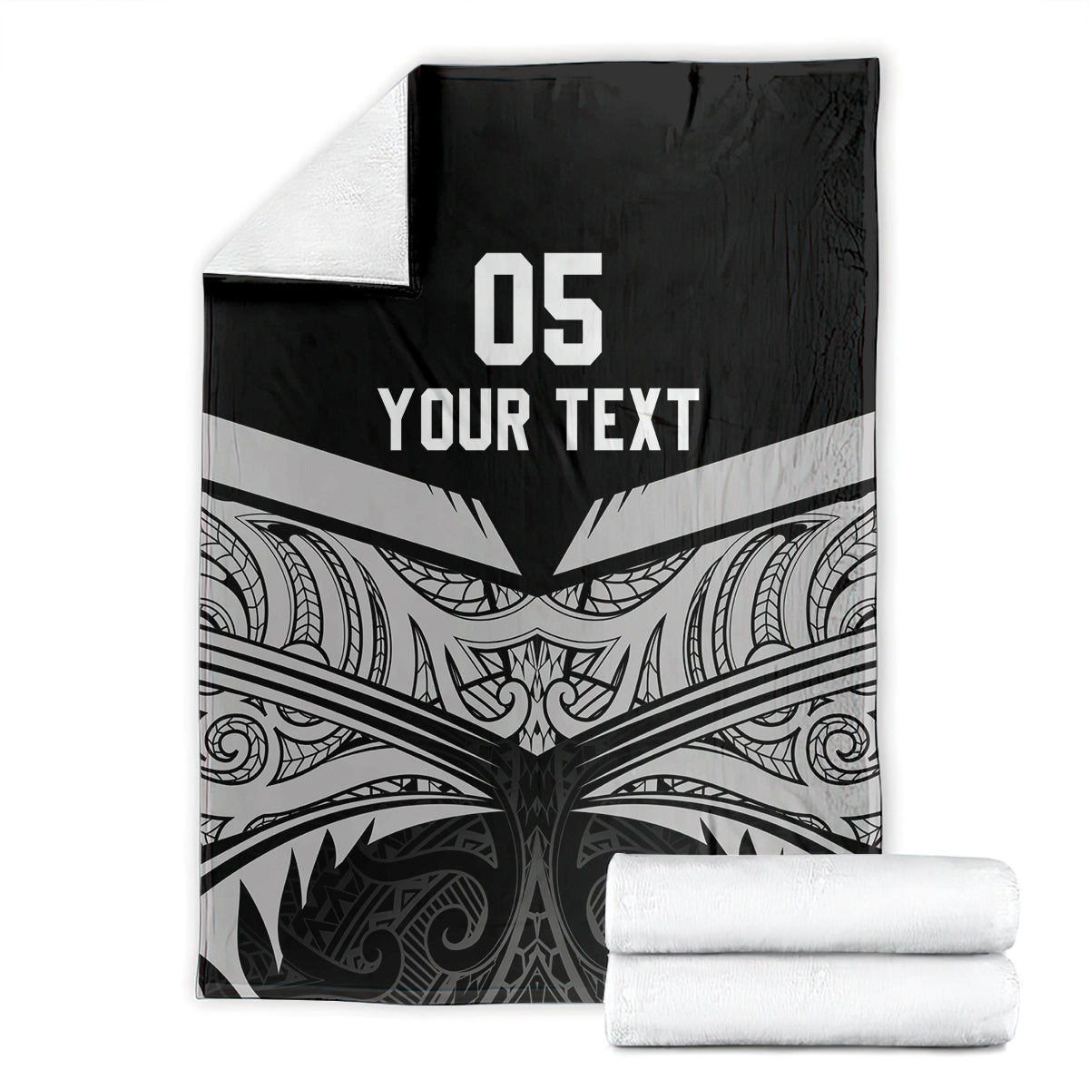 Custom New Zealand Cricket Blanket Go Champions World Cup 2024 With Maori Pattern LT05 - Polynesian Pride