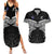 Custom New Zealand Cricket Couples Matching Summer Maxi Dress and Hawaiian Shirt Go Champions World Cup 2024 With Maori Pattern