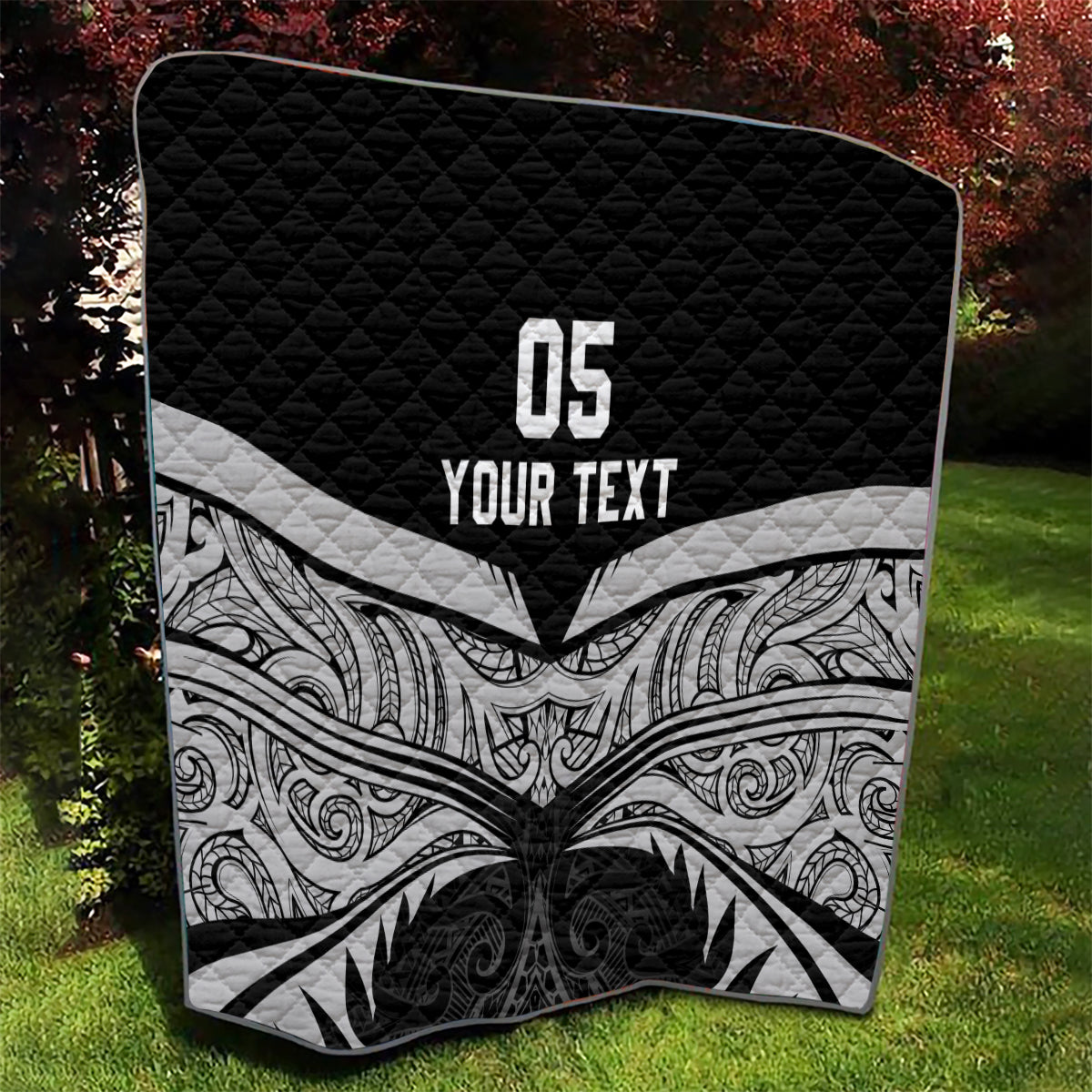 Custom New Zealand Cricket Quilt Go Champions World Cup 2024 With Maori Pattern LT05 - Polynesian Pride