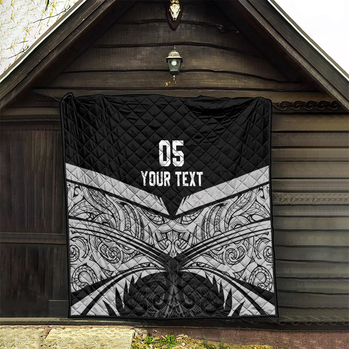 Custom New Zealand Cricket Quilt Go Champions World Cup 2024 With Maori Pattern LT05 - Polynesian Pride