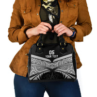 Custom New Zealand Cricket Shoulder Handbag Go Champions World Cup 2024 With Maori Pattern LT05 - Polynesian Pride