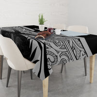 Custom New Zealand Cricket Tablecloth Go Champions World Cup 2024 With Maori Pattern LT05 - Polynesian Pride