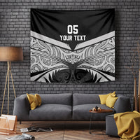 Custom New Zealand Cricket Tapestry Go Champions World Cup 2024 With Maori Pattern LT05 - Polynesian Pride