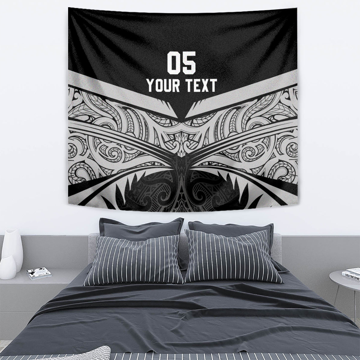 Custom New Zealand Cricket Tapestry Go Champions World Cup 2024 With Maori Pattern LT05 - Polynesian Pride