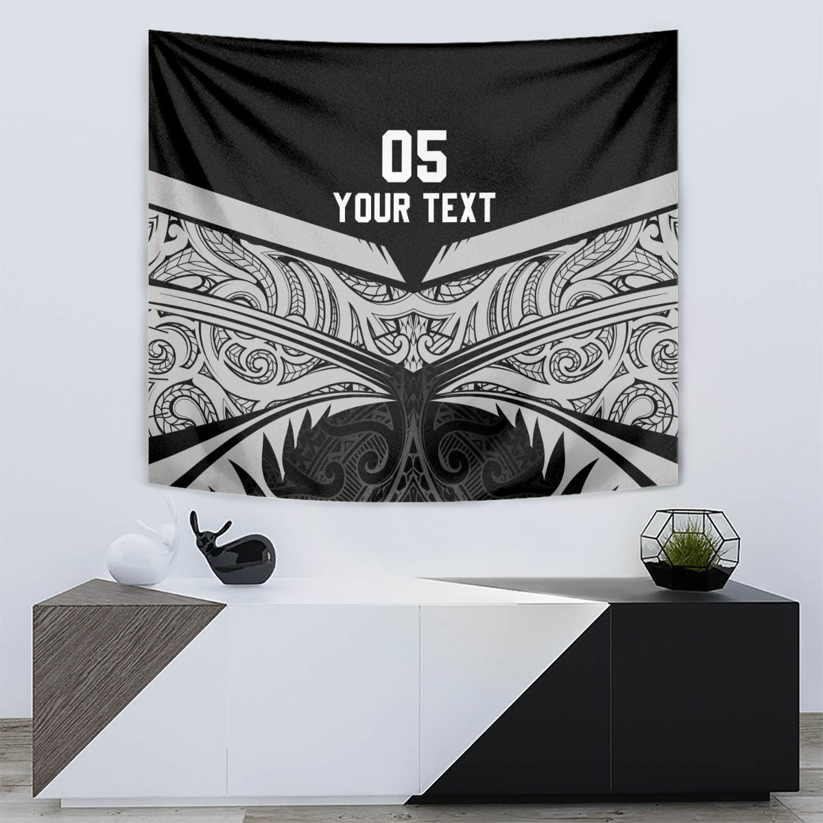 Custom New Zealand Cricket Tapestry Go Champions World Cup 2024 With Maori Pattern LT05 - Polynesian Pride