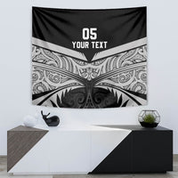 Custom New Zealand Cricket Tapestry Go Champions World Cup 2024 With Maori Pattern LT05 - Polynesian Pride