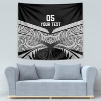 Custom New Zealand Cricket Tapestry Go Champions World Cup 2024 With Maori Pattern LT05 - Polynesian Pride