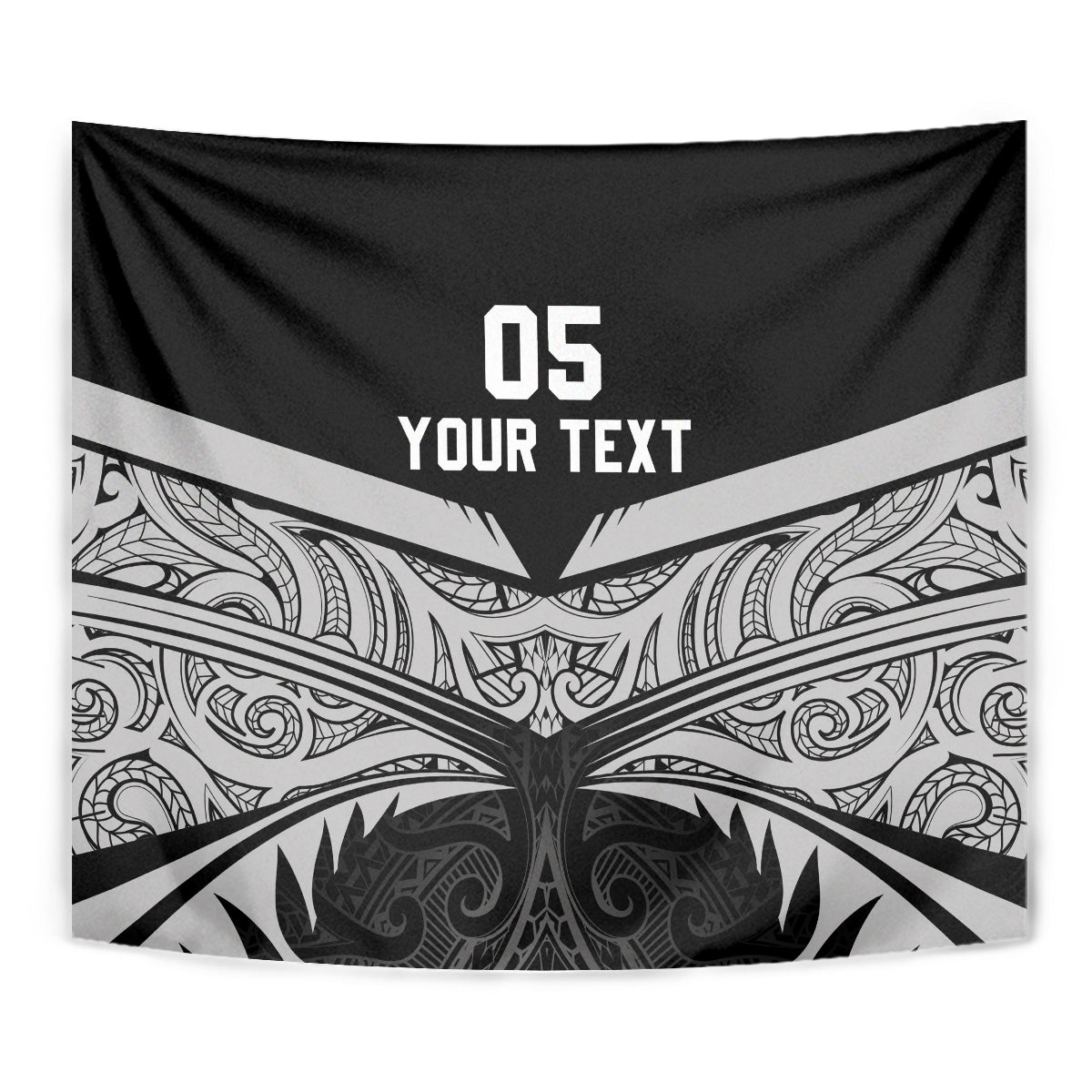 Custom New Zealand Cricket Tapestry Go Champions World Cup 2024 With Maori Pattern LT05 - Polynesian Pride