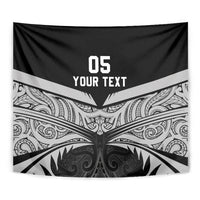Custom New Zealand Cricket Tapestry Go Champions World Cup 2024 With Maori Pattern LT05 - Polynesian Pride