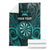 Personalised New Zealand Darts Blanket Turquoise Dart Board Maori Pattern