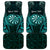 Personalised New Zealand Darts Car Mats Turquoise Dart Board Maori Pattern