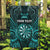 Personalised New Zealand Darts Garden Flag Turquoise Dart Board Maori Pattern