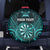 Personalised New Zealand Darts Spare Tire Cover Turquoise Dart Board Maori Pattern