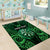 Personalised New Zealand Darts Area Rug Green Dart Board Maori Pattern