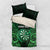 Personalised New Zealand Darts Bedding Set Green Dart Board Maori Pattern