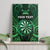 Personalised New Zealand Darts Canvas Wall Art Green Dart Board Maori Pattern