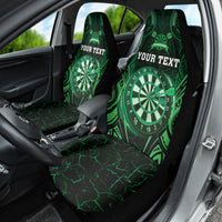 Personalised New Zealand Darts Car Seat Cover Green Dart Board Maori Pattern LT05 - Polynesian Pride