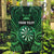 Personalised New Zealand Darts Garden Flag Green Dart Board Maori Pattern