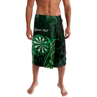 Personalised New Zealand Darts Lavalava Green Dart Board Maori Pattern LT05 Green - Polynesian Pride